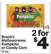 Weis Markets Brach's mellowcreme pumpkins or candy corn offer