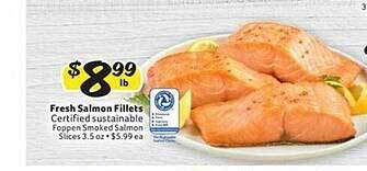 Winn Dixie Fresh salmon fillets offer