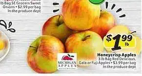 Winn Dixie Honeycrisp apples offer