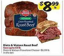 Winn Dixie Dietz & watson roast beef offer
