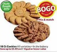 Winn Dixie 18 ct cookies offer