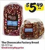 Winn Dixie The cheesecake factory bread offer