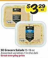 Winn Dixie Se grocers salads offer