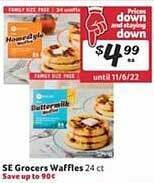 Winn Dixie Se grocers waffles offer