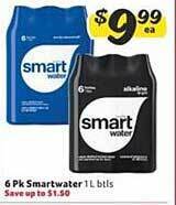 Winn Dixie 6 pk smartwater offer