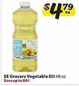 Winn Dixie Se grocers vegetable oil offer