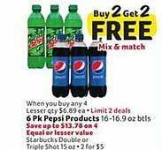 Winn Dixie Pepsi products offer