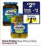 Winn Dixie Vlasic pickles offer