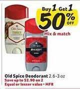 Winn Dixie Old spice deodorant offer