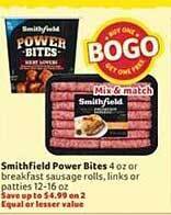 Winn Dixie Smithfield power bites offer