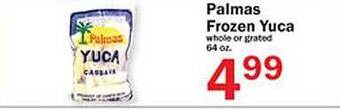 Food Bazaar Palmas frozen yuca offer
