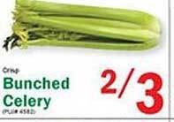 Food Bazaar Bunched celery offer