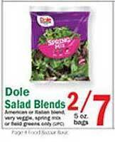 Food Bazaar Dole salad blends offer