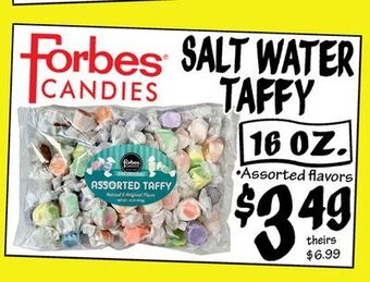 Ollie's Forbes® candies salt water taffy offer