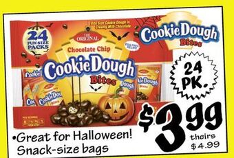 Ollie's Cookie dough bites offer