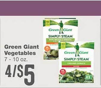 Forest Hills Food Green giant vegetables offer