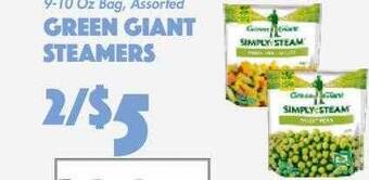 The Food Emporium Green giant steamers offer