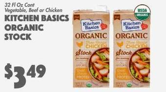 The Food Emporium Kitchen basics organic stock offer
