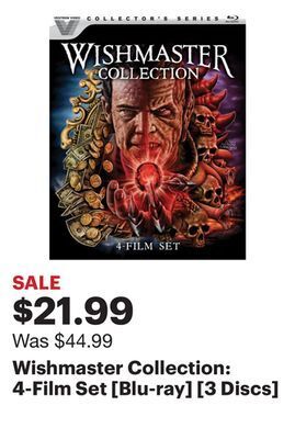 Best Buy Wishmaster collection: 4-film set [blu-ray] [3 discs] offer