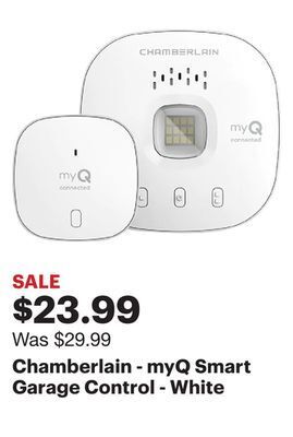 Best Buy Chamberlain - myq smart garage control - white offer