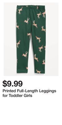 Old Navy Printed full-length leggings for toddler girls offer