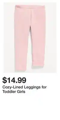 Old Navy Cozy-lined leggings for toddler girls offer