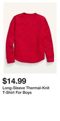Old Navy Long-sleeve thermal-knit t-shirt for boys offer