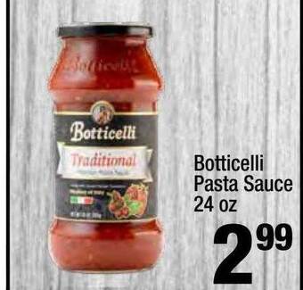 Super King Markets Botticelli pasta sauce offer