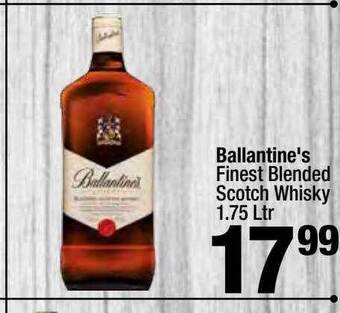 Super King Markets Ballantine's finest blended scotch whisky offer