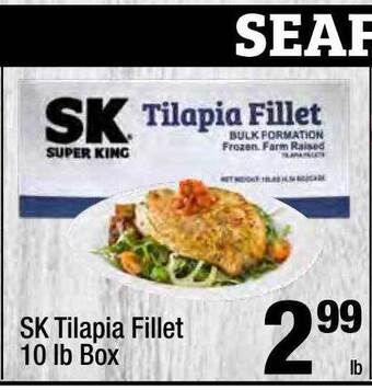 Super King Markets Sk tilapia fillet offer