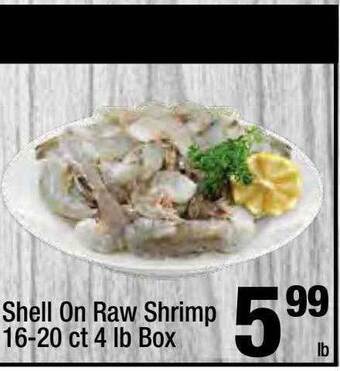 Super King Markets Shell on raw shrimp offer