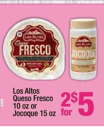 Super King Markets Los altos queso fresco or jocoque offer