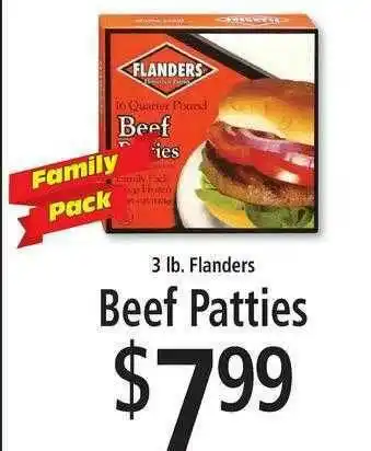 FoodFair 3 Lb. Flanders Beef Patties offer