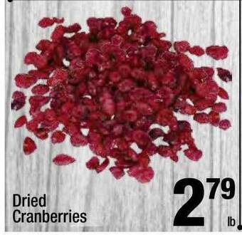 Super King Markets Dried cranberries offer