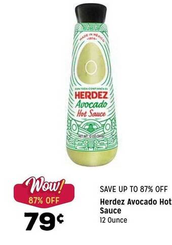 Grocery Outlet Herdez avocado hot sauce offer