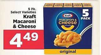 IGA Kraft macaroni & cheese offer