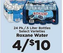 IGA Roxane water offer