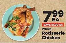 IGA Whole rotisserie chicken offer