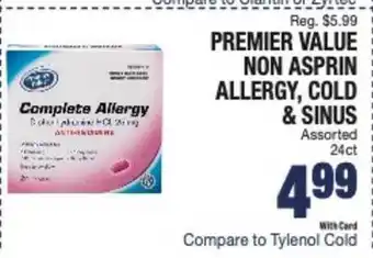 Kinney Drugs Premier Value Non Aspirin Allergy, Cold & Sinus offer