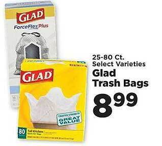 IGA Glad trash bags offer