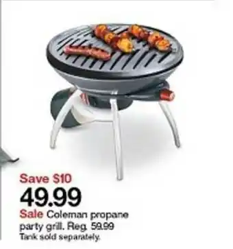 Target Coleman Propane Party Grill offer