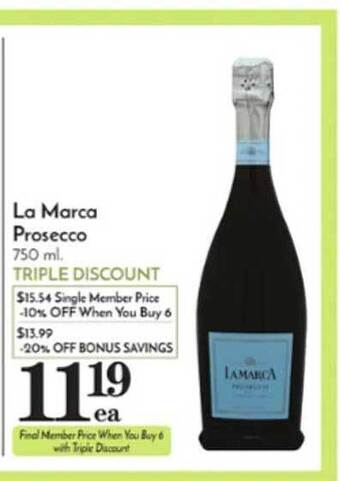Pavilions La marca prosecco offer
