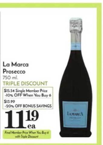 Pavilions La marca prosecco offer
