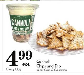 Pavilions Cannoli chips and dip offer