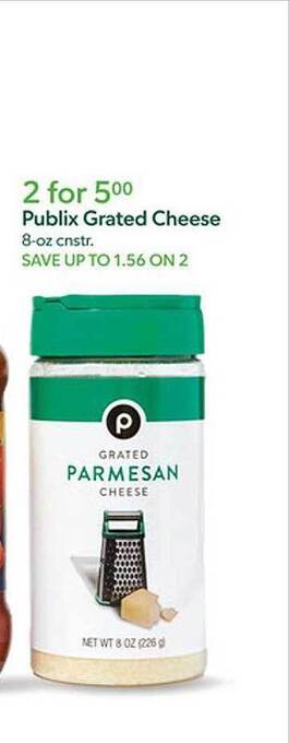 Publix Publix grated cheese offer