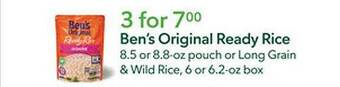 Publix Ben's original ready rice offer