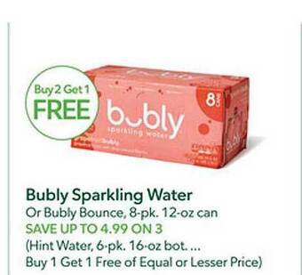 Publix Bubly sparkling water offer
