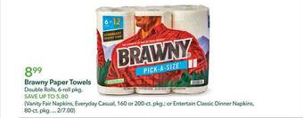 Publix Brawny paper towels offer