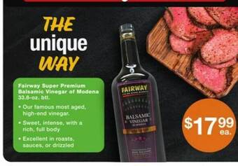 Fairway Store Market Fairway super premium balsamic vinegar of modena offer