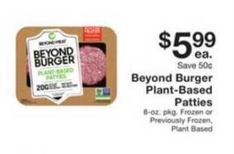 Fairway Store Market Beyond burger plant-based patties offer